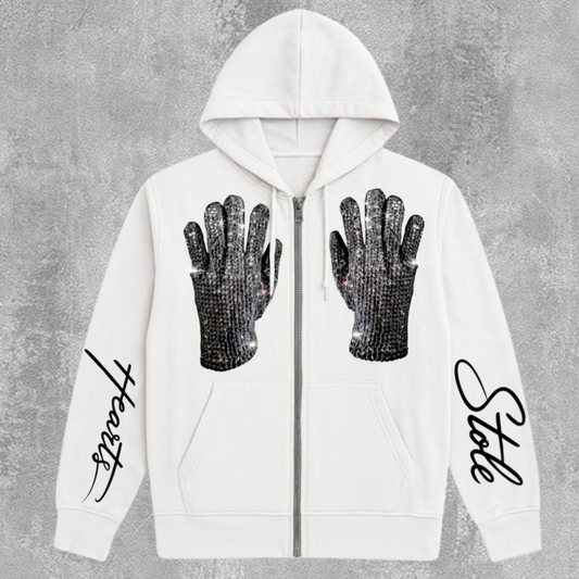 MJ02  STOLE BILLIONS OF HEARTS ZIP HOODIE